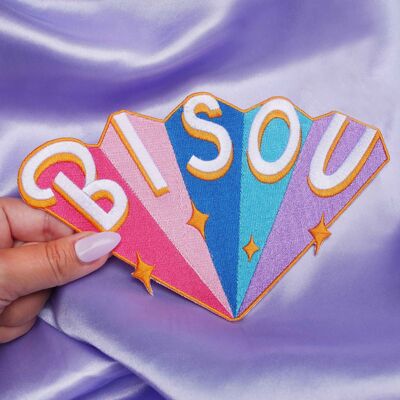 Bisou XL iron-on patch