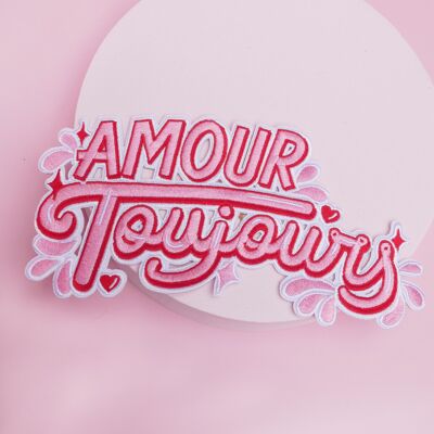 Patch thermocollant Amour Toujours XL