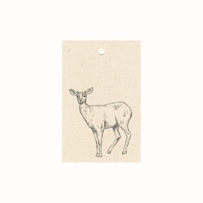 Cerf animal de carte-cadeau durable