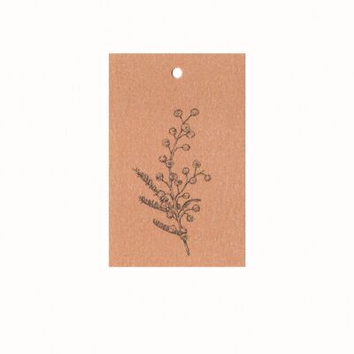 Nachhaltige Geschenkkarte Blumenmimose