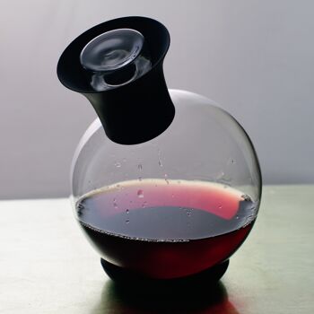 Carafe Aérateur à vin Sphèrique (1000mL). NOIR 4