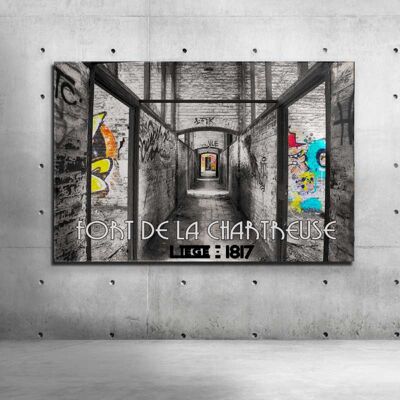 Color Hallway - Plexiglas, 100 cm x 70 cm