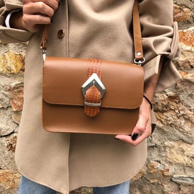 Toujours Belle - Brown Leather Bag, Women Shoulder Bag, Small Crossbody Bag, Leather Purse, Gift for Her, Made from Full Grain Leather