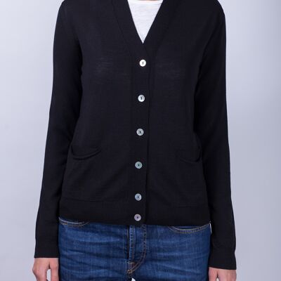 Cardigan with pockets -3