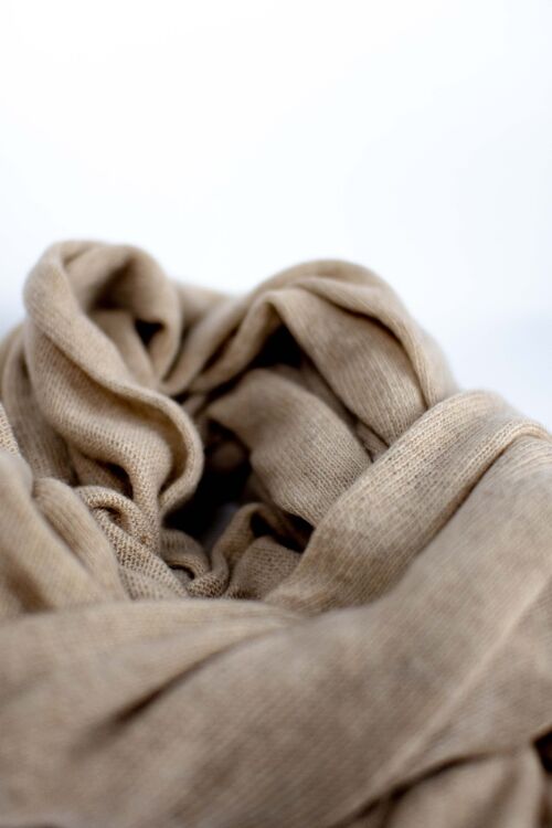 Eco-cashmere scarf  beige