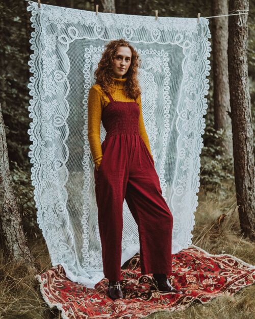 Yangra Jumpsuit - Burgundy