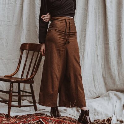 Women's Hemp Trousers - Brown