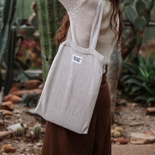 Hemp Tote Bag - Grey