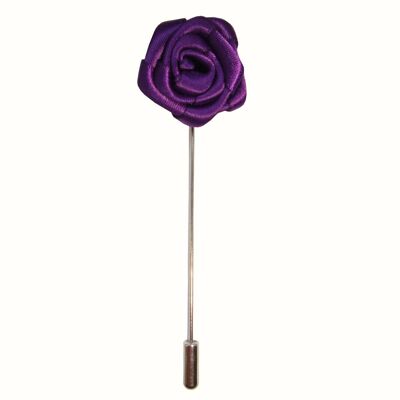 Pin de solapa de chaqueta rosa morado