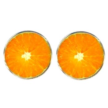 Boutons de manchette Orange Fruit - Orange 1