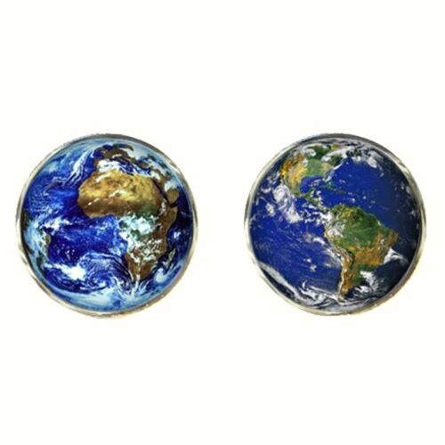 Planet Earth Cufflinks - Blue.Green