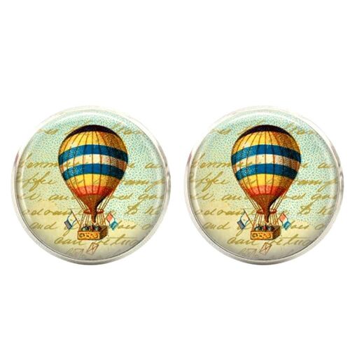 Balloon Cufflinks - Beige.White