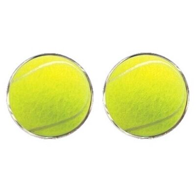 Tennis Ball Cufflinks - Yellow