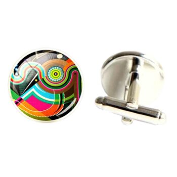 Boutons de Manchette Tourbillon - Multicolore 2