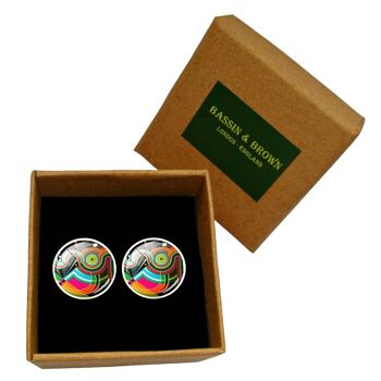 Boutons de Manchette Tourbillon - Multicolore 3