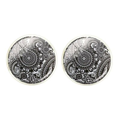 Paisley - Grey and White