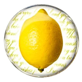 Boutons de Manchette Fruits Citron - Jaune.Blanc 4