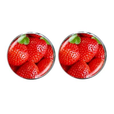Erdbeer-Manschettenknöpfe - Rot