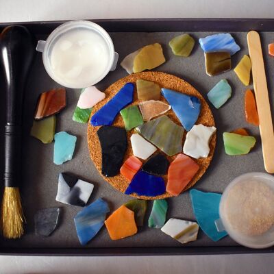 Mosaics Craft Kit, Kraft box luxury nlanlaVictory box + mug + sweets