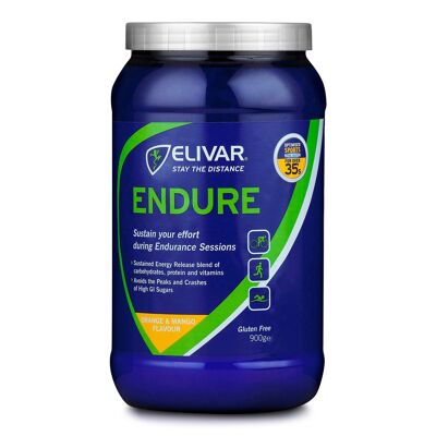 Endure - 4:1 Sustained Energy & Protein Sports Drink - Orange & Mango