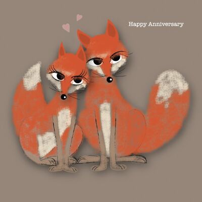 Anniversary Foxes
