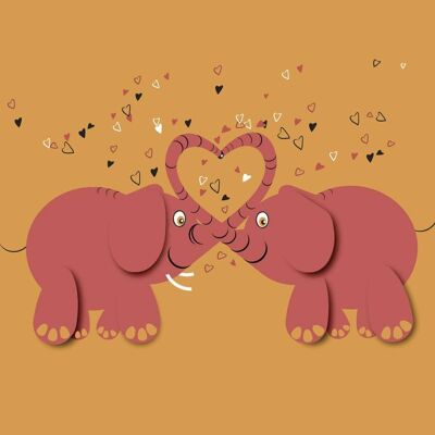 Embrasser des éléphants