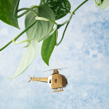 Mini modèle d'hélicoptère - Kit de bricolage 3D 1