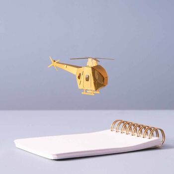Mini modèle d'hélicoptère - Kit de bricolage 3D 2