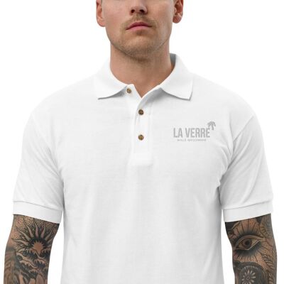 Embroidered Polo Shirt - White