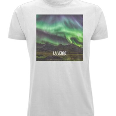 Classic Cut Men's T-Shirt - Aurora Borealis - Black