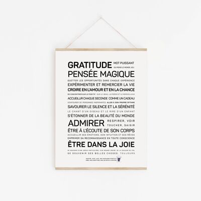 Gratitude poster - A3