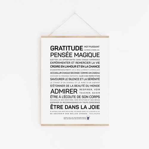 Affiche Gratitude - A2