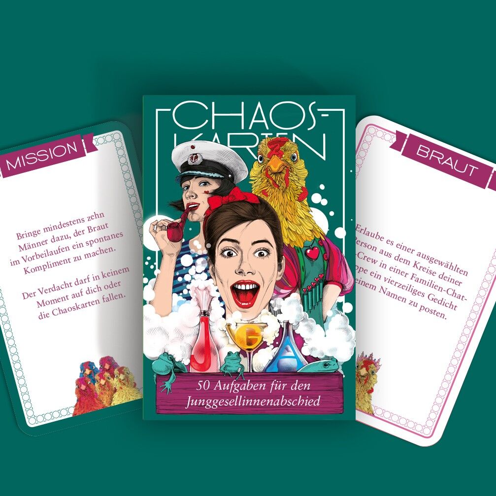 Gioco di carte caos addio al nubilato JGA - L'originale - 50 missioni - Donna addio al nubilato