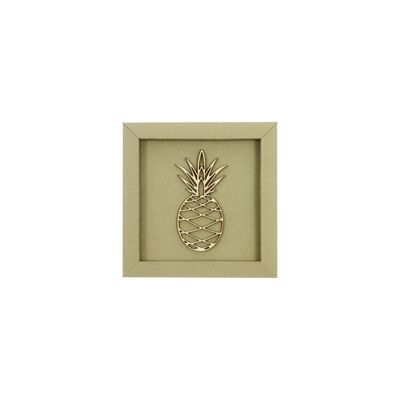 Pineapple - picture card wooden lettering magnet