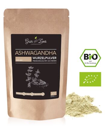 Poudre d'ashwagandha biologique