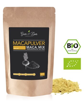 Mélange de poudre de maca biologique