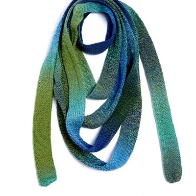 Aqua Super Skinny Scarf