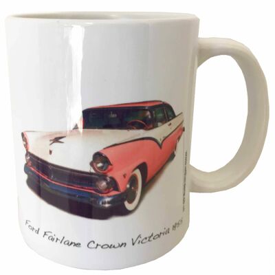 Ford Fairlane Crown Victoria 1955 - 11oz Printed Ceramic Mug