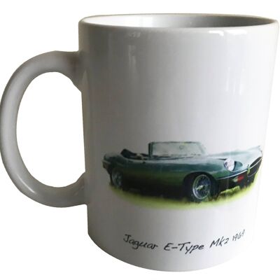 Jaguar E-Type Mk2 1969 - 11oz Printed Ceramic Mug