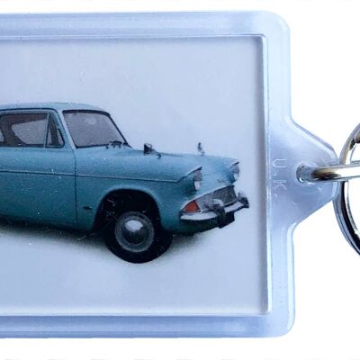 Ford Anglia 105E 1967 - Keyring with 50 x35mm image insert
