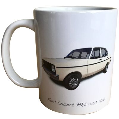Ford Escort Mk2 1980 - 11oz Printed Ceramic Mug