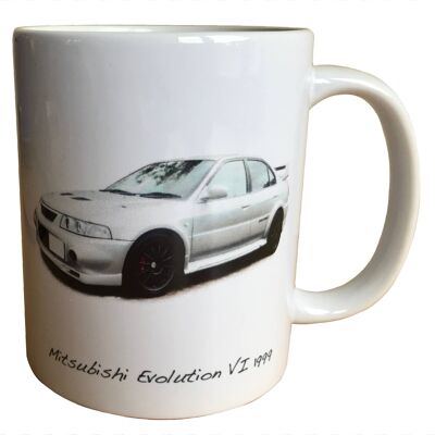 Mitsubishi Evolution 6 1999 - 11oz Printed Ceramic Souvenir Mug