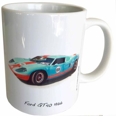 Ford GT40 - 11oz Printed Ceramic Souvenir Mug