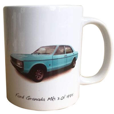 Ford Granada 3.0l Mk1 1975 - 11oz Printed Ceramic Mug