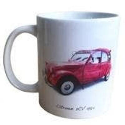 Citroen 2CV 1984 (Red) - 11oz Printed Ceramic Mug