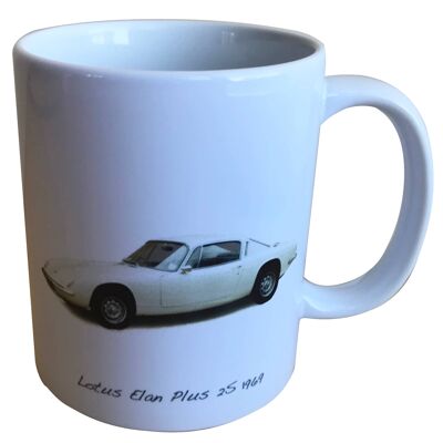 Lotus Elan Plus 2S 1969 - 11oz Printed Ceramic Mug