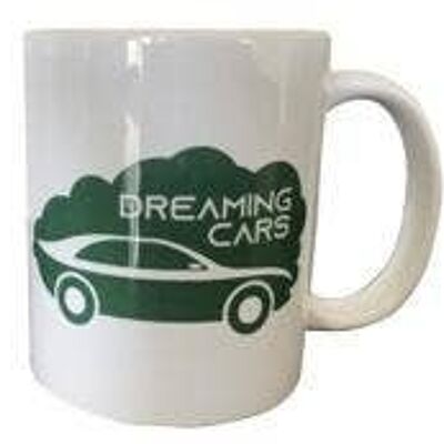 Dreaming Cars (Red and Green) - 11oz Printed Ceramic Souvenir Mug