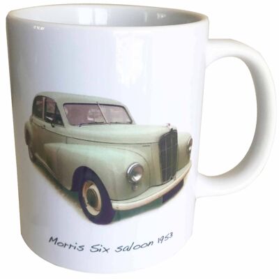 Morris Six 2.2litre 1953 - 11oz Printed Ceramic Souvenir Mug