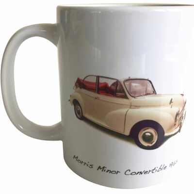 Morris Minor Convertible 1965 (Cream) - 11oz Ceramic Souvenir Mug