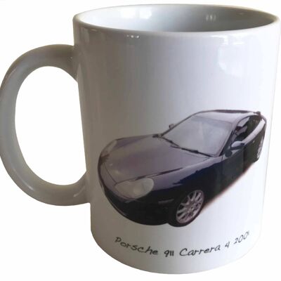 Porsche 911 Carrera 4 2001 - 11oz Ceramic Printed Souvenir Mug
